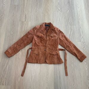 Relativity Women's Tan leather Blazer